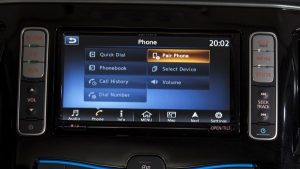 Nissan, elektromos, vezérlés, navigáció